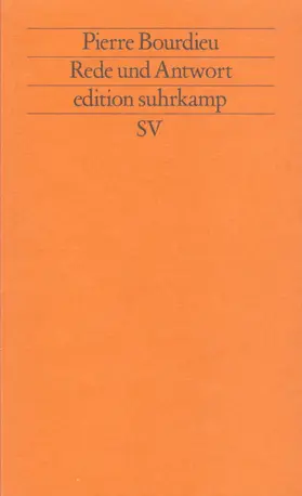Bourdieu |  Rede und Antwort | Buch |  Sack Fachmedien