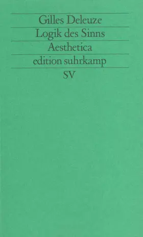 Deleuze / Bohrer |  Logik des Sinns | Buch |  Sack Fachmedien
