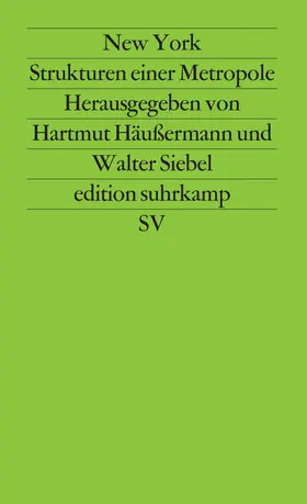 Häußermann / Siebel |  New York. Strukturen einer Metropole | Buch |  Sack Fachmedien