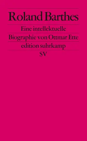 Ette |  Roland Barthes | Buch |  Sack Fachmedien