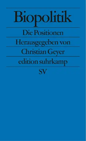 Geyer |  Biopolitik | Buch |  Sack Fachmedien