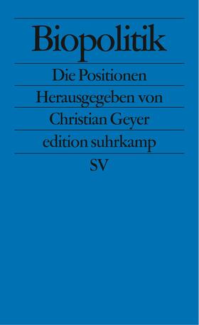 Geyer | Biopolitik | Buch | 978-3-518-12261-7 | sack.de