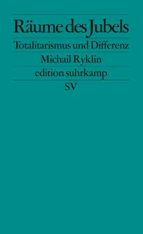 Ryklin |  Räume des Jubels | Buch |  Sack Fachmedien