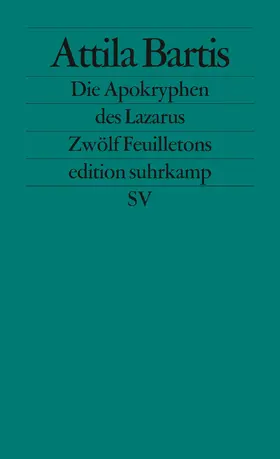 Bartis |  Die Apokryphen des Lazarus | Buch |  Sack Fachmedien