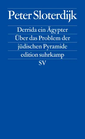Sloterdijk |  Derrida ein Ägypter | Buch |  Sack Fachmedien