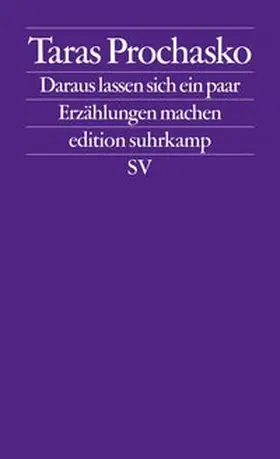 Prochasko |  Daraus lassen sich ein paar Erzählungen machen | Buch |  Sack Fachmedien