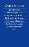 Agamben / Badiou / Zizek |  Demokratie? | Buch |  Sack Fachmedien
