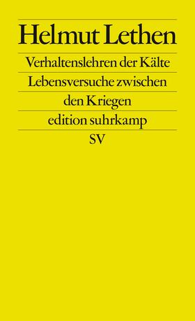 Lethen | Verhaltenslehren der Kälte | Buch | 978-3-518-12776-6 | sack.de