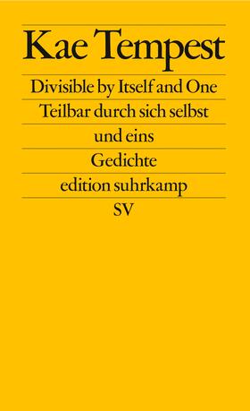 Tempest | Divisible by Itself and One / Teilbar durch sich selbst und eins | Buch | 978-3-518-12809-1 | sack.de