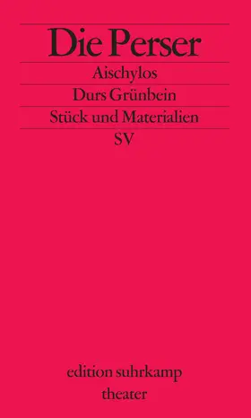 Aischylos |  Die Perser | Buch |  Sack Fachmedien