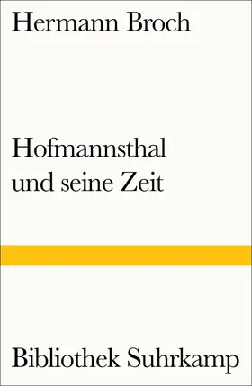 Broch / Lützeler |  Hofmannsthal und seine Zeit | Buch |  Sack Fachmedien
