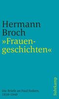 Broch / Lützeler |  »Frauengeschichten« | Buch |  Sack Fachmedien