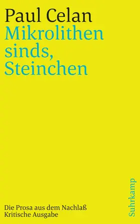 Celan / Wiedemann / Badiou |  »Mikrolithen sinds, Steinchen« | Buch |  Sack Fachmedien