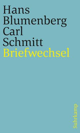 Blumenberg / Schmitt / Schmitz |  Briefwechsel 1971-1978 | Buch |  Sack Fachmedien