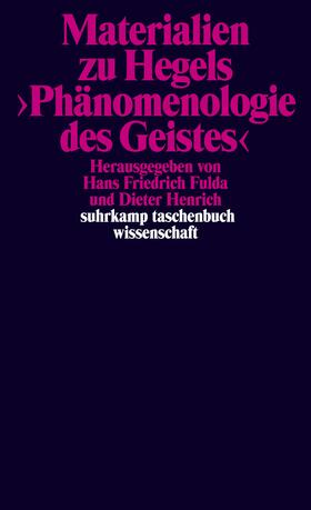 Fulda / Henrich / Hegel | Materialien zu Hegels Phänomenologie des Geistes | Buch | 978-3-518-27609-9 | sack.de