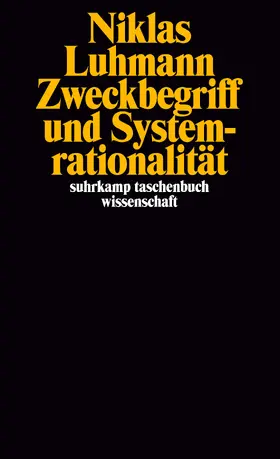 Luhmann |  Zweckbegriff und Systemrationalität | Buch |  Sack Fachmedien