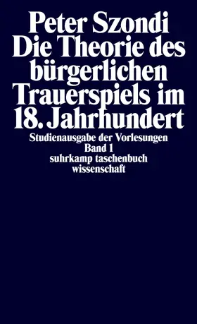 Szondi / Mattenklott |  Studienausgabe der Vorlesungen in 5 Bänden | Buch |  Sack Fachmedien