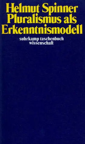 Spinner |  Pluralismus als Erkenntnismodell | Buch |  Sack Fachmedien