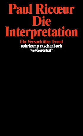 Ricoeur |  Die Interpretation | Buch |  Sack Fachmedien