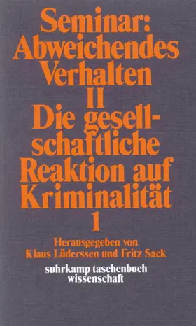 Sack / Lüderssen | Seminar: Abweichendes Verhalten II | Buch | 978-3-518-27685-3 | sack.de