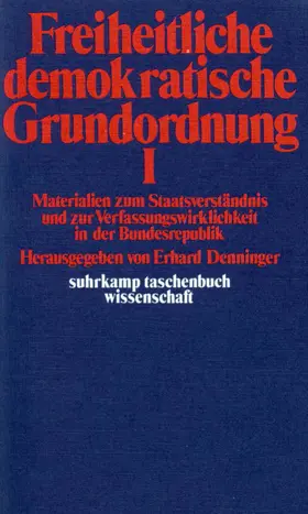 Denninger |  Freiheitliche demokratische Grundordnung | Buch |  Sack Fachmedien