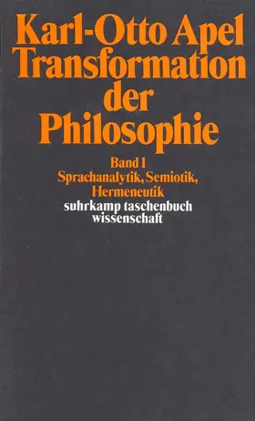 Apel |  Transformation der Philosophie | Buch |  Sack Fachmedien
