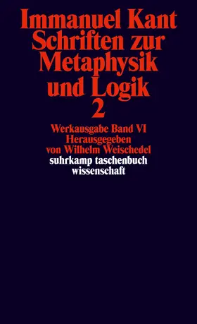 Kant / Weischedel | Kant, I: Schr.Metaph. 2 | Buch | 978-3-518-27789-8 | sack.de