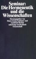 Boehm / Gadamer |  Seminar: Die Hermeneutik und die Wissenschaften | Buch |  Sack Fachmedien