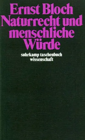 Bloch |  Naturrecht und menschliche Würde | Buch |  Sack Fachmedien