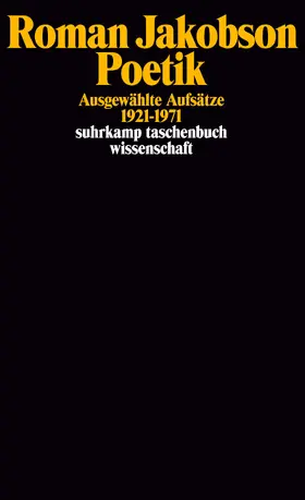 Jakobson / Holenstein / Schelbert |  Poetik | Buch |  Sack Fachmedien