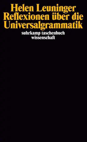 Leuninger |  Reflexionen über die Universalgrammatik | Buch |  Sack Fachmedien