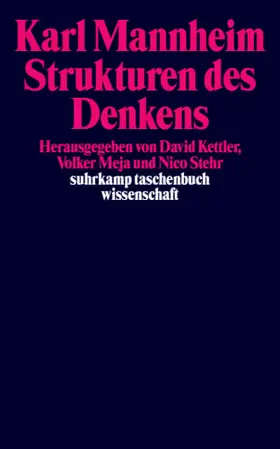 Kettler / Mannheim / Meja |  Strukturen des Denkens | Buch |  Sack Fachmedien