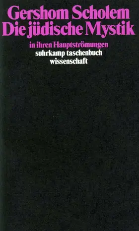 Scholem |  Die jüdische Mystik in ihren Hauptströmungen | Buch |  Sack Fachmedien