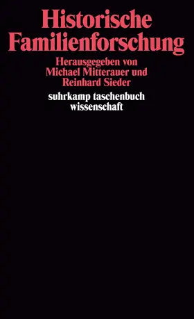 Sieder / Mitterauer |  Historische Familienforschung | Buch |  Sack Fachmedien
