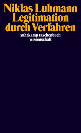 Luhmann |  Legitimation durch Verfahren | Buch |  Sack Fachmedien