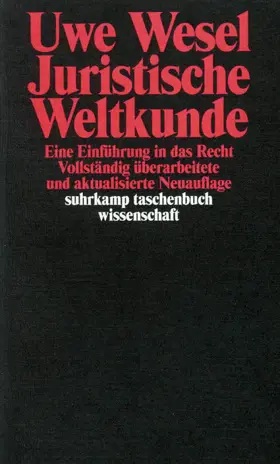 Wesel |  Juristische Weltkunde | Buch |  Sack Fachmedien