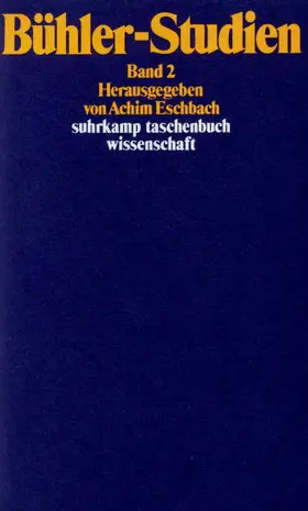 Eschbach |  Bühler-Studien. Zwei Bände | Buch |  Sack Fachmedien