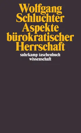 Schluchter |  Aspekte bürokratischer Herrschaft | Buch |  Sack Fachmedien