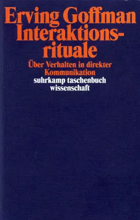 Goffman |  Interaktionsrituale | Buch |  Sack Fachmedien
