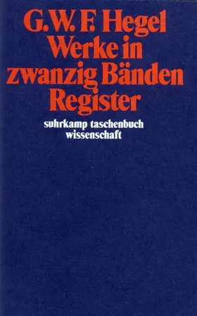 Hegel |  Werke in 20 Bänden mit Registerband | Buch |  Sack Fachmedien