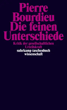 Bourdieu |  Die feinen Unterschiede | Buch |  Sack Fachmedien