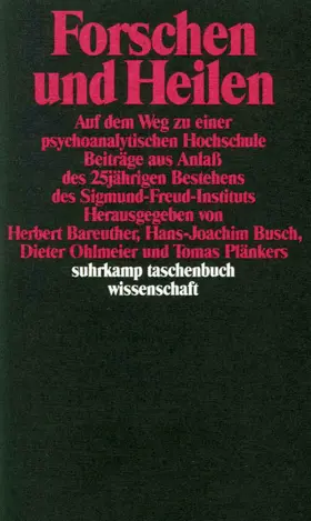 Plänkers / Bareuther / Busch |  Forschen und Heilen | Buch |  Sack Fachmedien