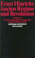 Hinrichs |  Ancien Regime und Revolution | Buch |  Sack Fachmedien