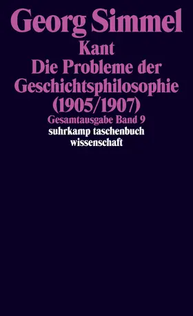 Simmel / Oakes / Röttgers |  Die Probleme der Geschichtsphilosophie (1905/1907) | Buch |  Sack Fachmedien