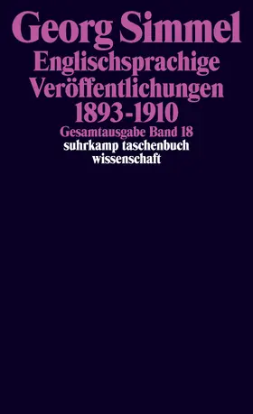 Simmel / Frisby / Rammstedt |  Gesamtausgabe in 24 Bänden | Buch |  Sack Fachmedien