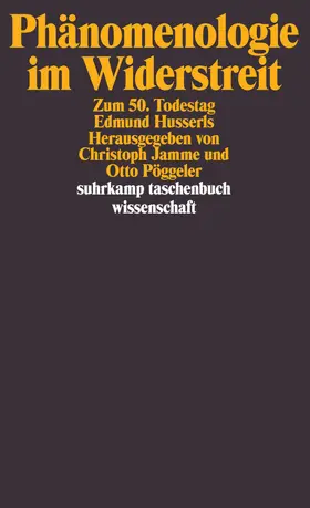 Pöggeler / Jamme |  Phänomenologie im Widerstreit | Buch |  Sack Fachmedien