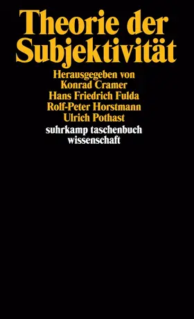 Pothast / Cramer / Fulda |  Theorie der Subjektivität | Buch |  Sack Fachmedien