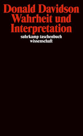 Davidson / Henrich / Luhmann | Wahrheit und Interpretation | Buch | 978-3-518-28496-4 | sack.de