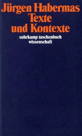 Habermas |  Texte und Kontexte | Buch |  Sack Fachmedien