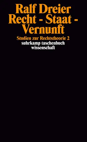 Dreier |  Recht - Staat - Vernunft | Buch |  Sack Fachmedien